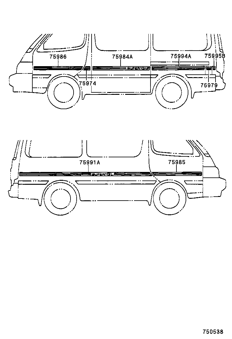  HIACE REGIUSACE |  BODY STRIPE