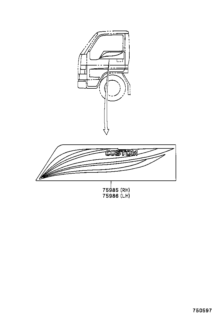  DYNA 200 TOYOACE G25 |  BODY STRIPE