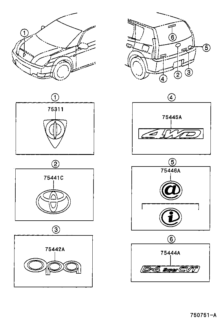  OPA |  EMBLEM NAME PLATE EXTERIOR INTERIOR