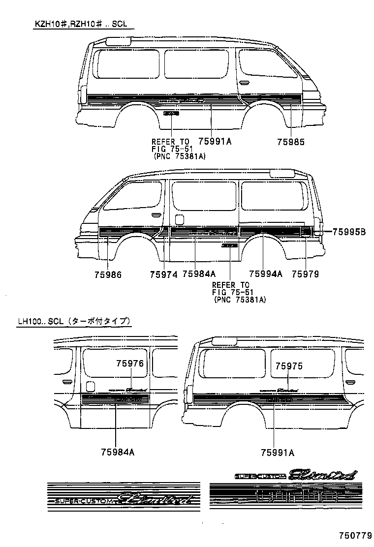  HIACE REGIUSACE |  BODY STRIPE