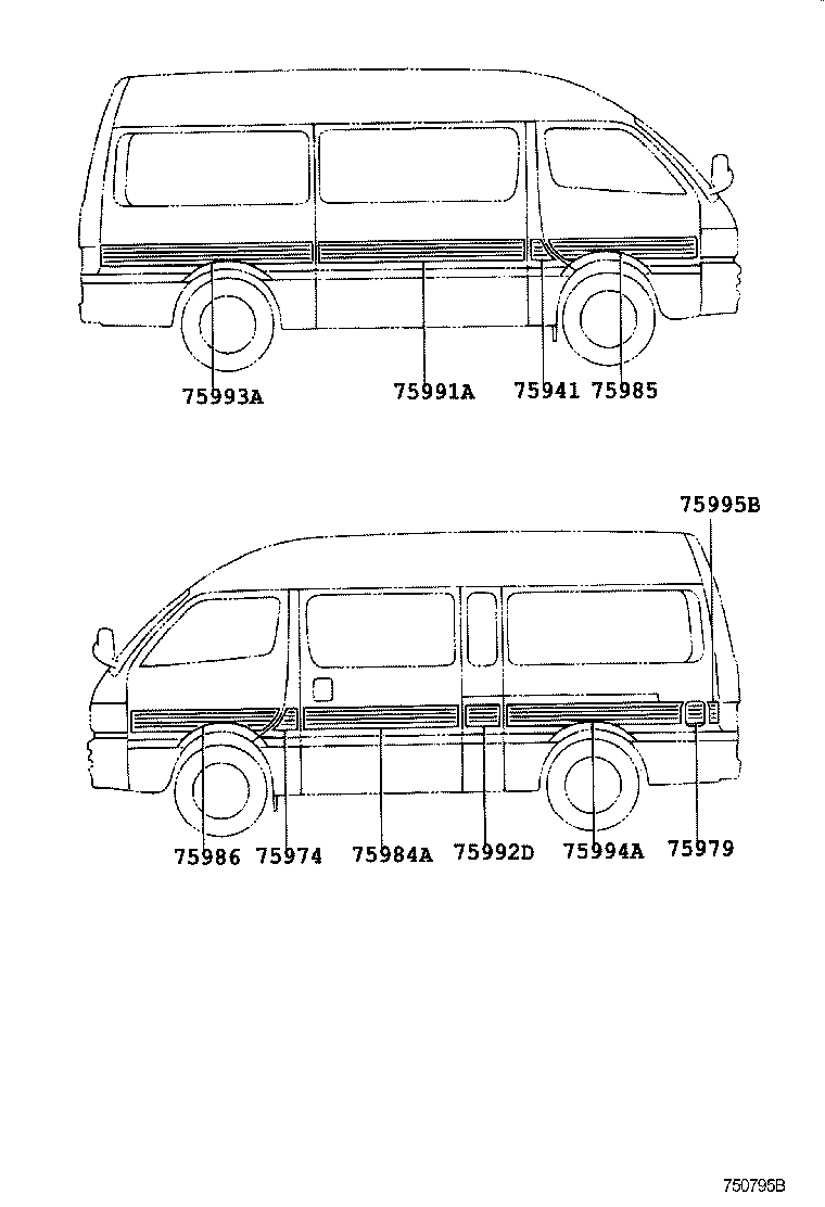  HIACE REGIUSACE |  BODY STRIPE