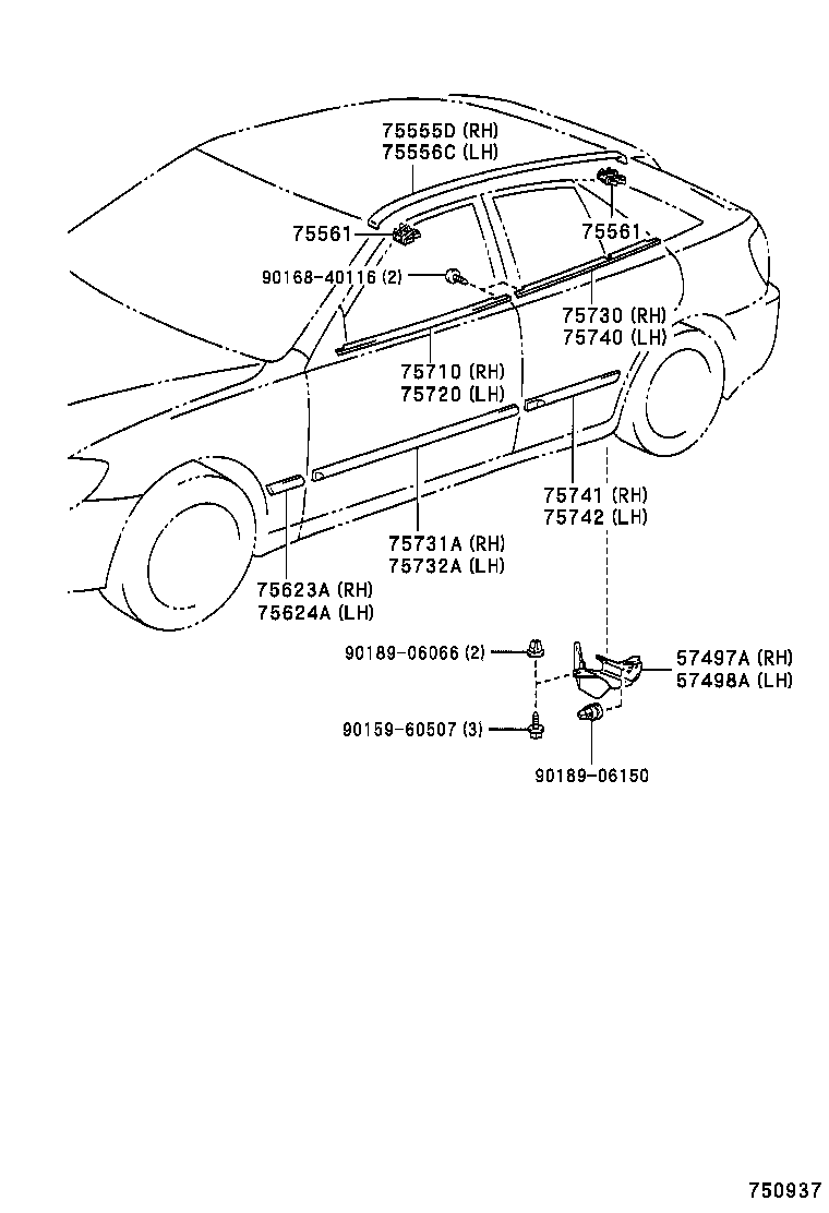  ALTEZZA ALTEZZA GITA |  SIDE MOULDING
