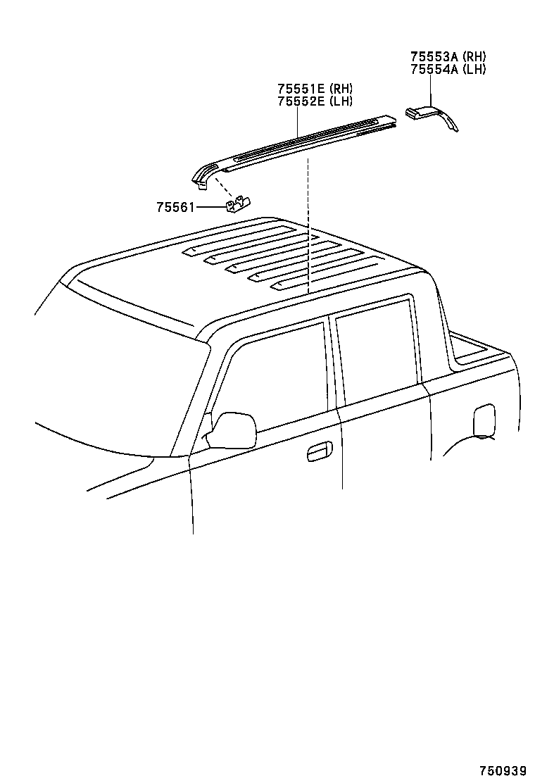  BB OPEN DECK |  SIDE MOULDING