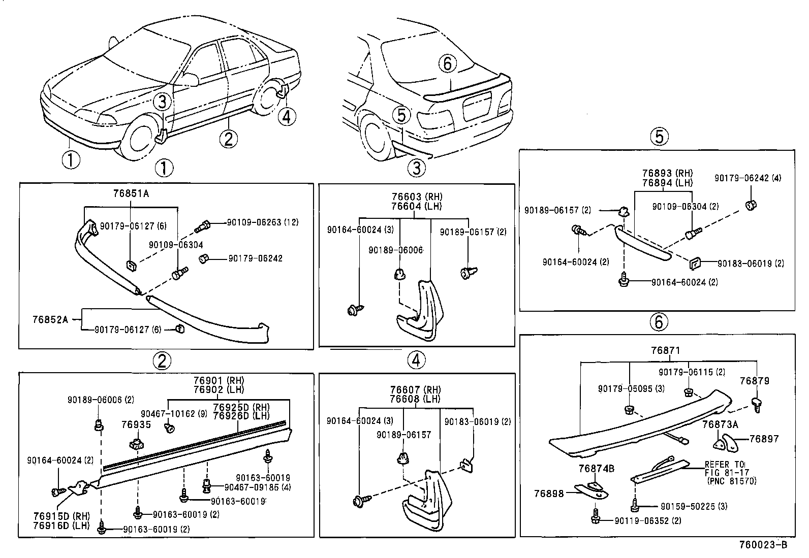  CARINA FF |  MUDGUARD SPOILER