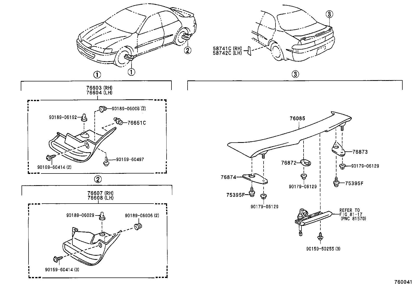  CARINA ED |  MUDGUARD SPOILER