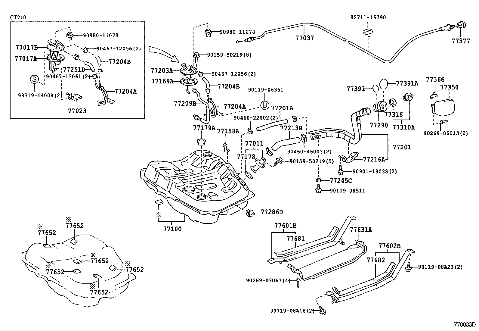  CARINA FF |  FUEL TANK TUBE