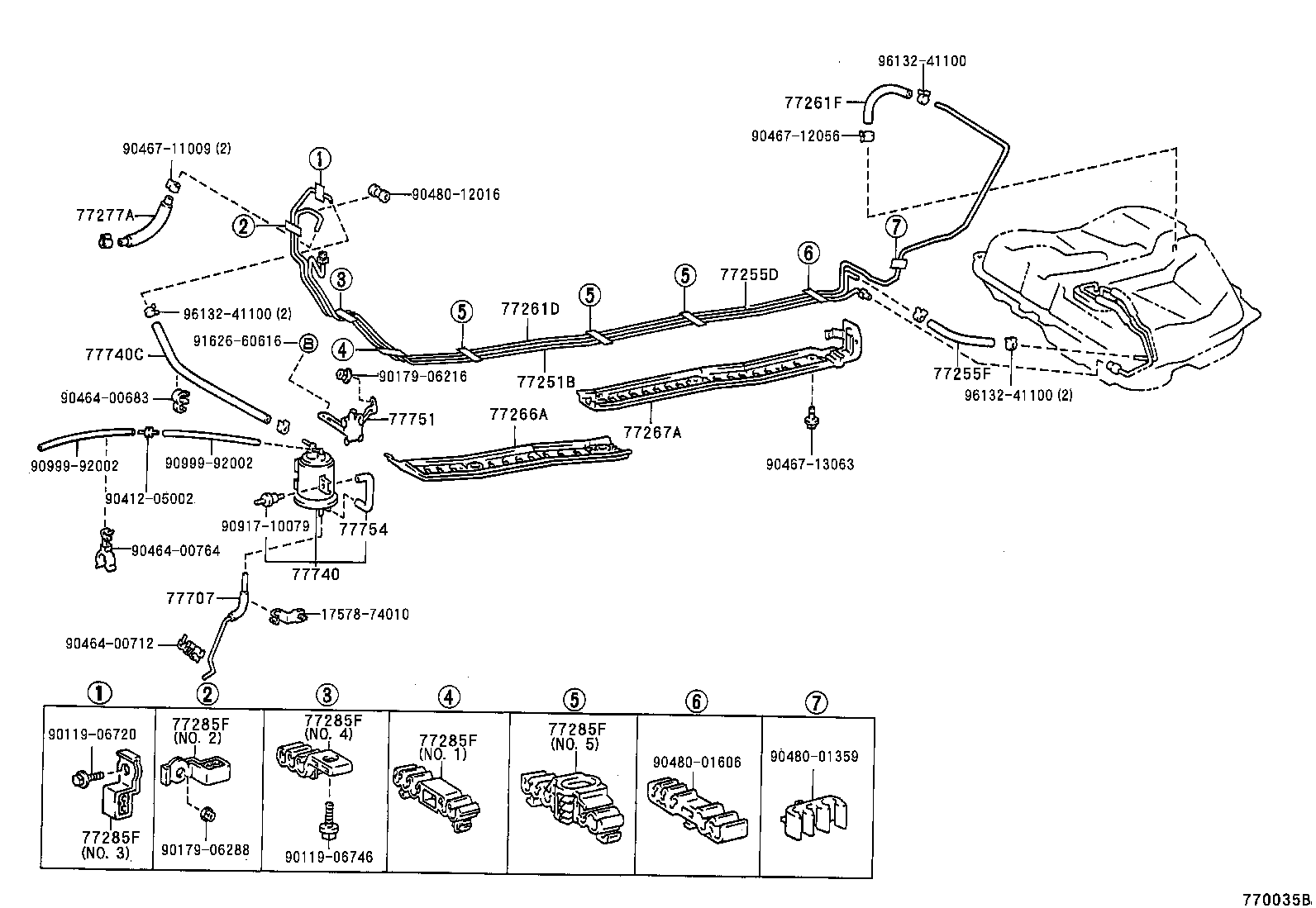  CARINA FF |  FUEL TANK TUBE