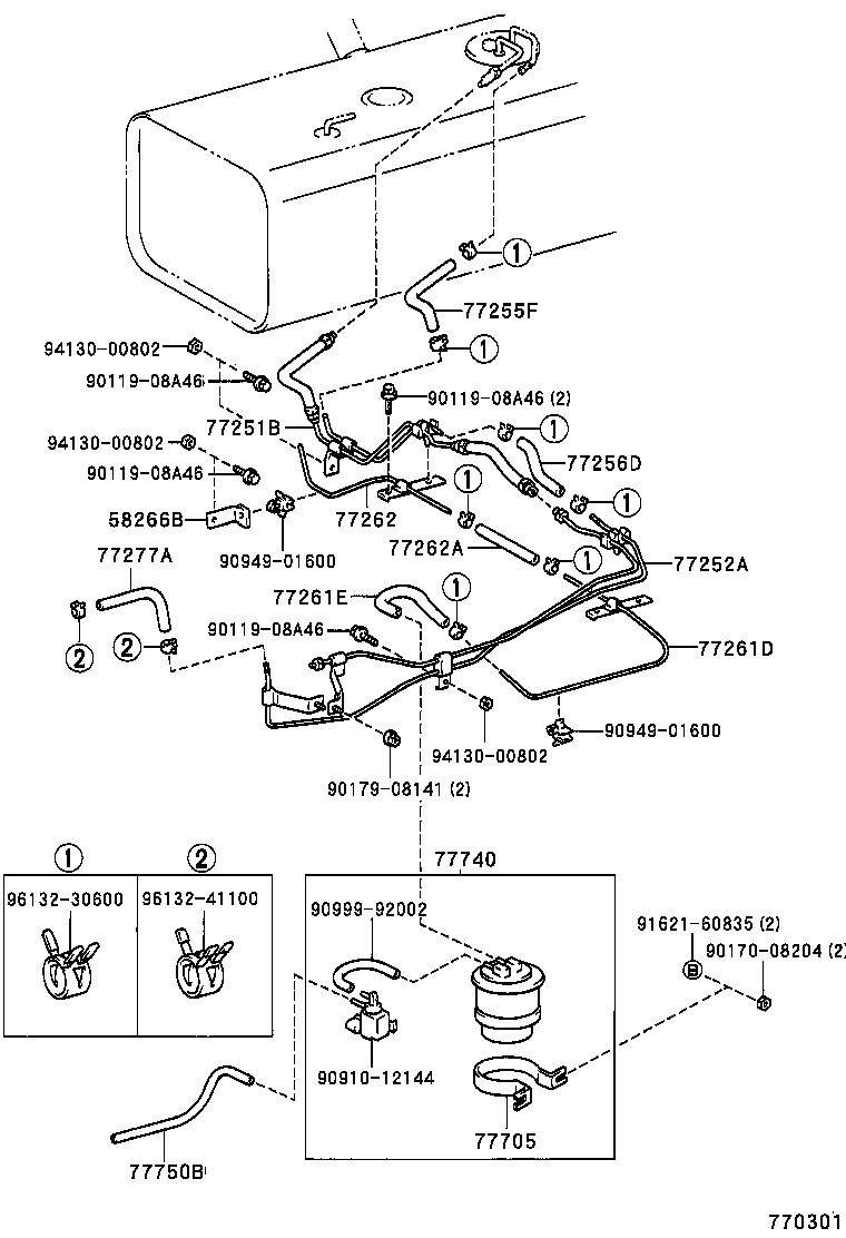  DYNA 200 TOYOACE G25 |  FUEL TANK TUBE