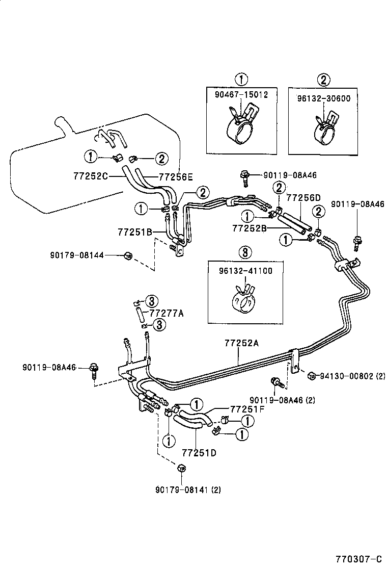  DYNA 200 TOYOACE G25 |  FUEL TANK TUBE
