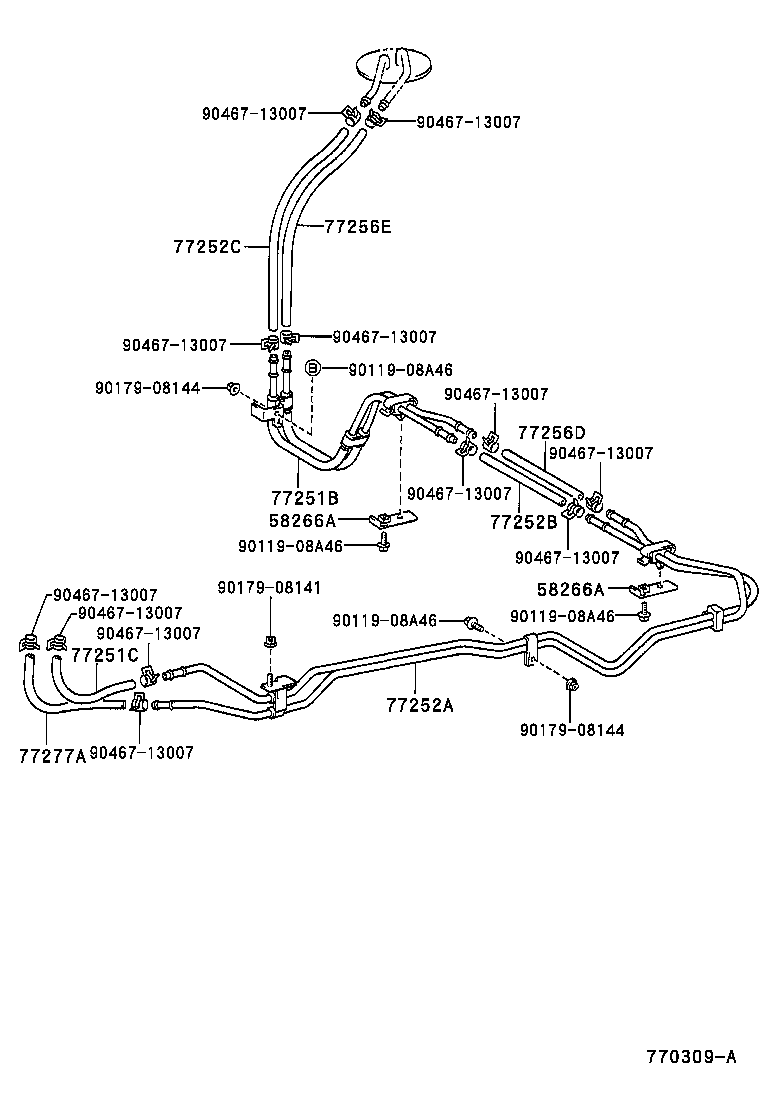  DYNA 200 TOYOACE G25 |  FUEL TANK TUBE