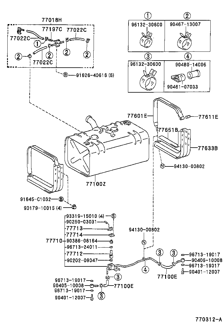  DYNA 200 TOYOACE G25 |  FUEL TANK TUBE