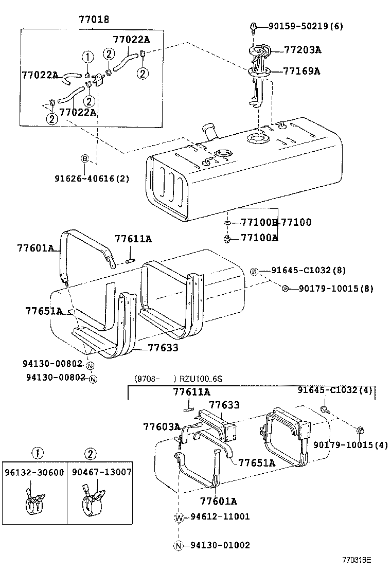  DYNA 200 TOYOACE G25 |  FUEL TANK TUBE