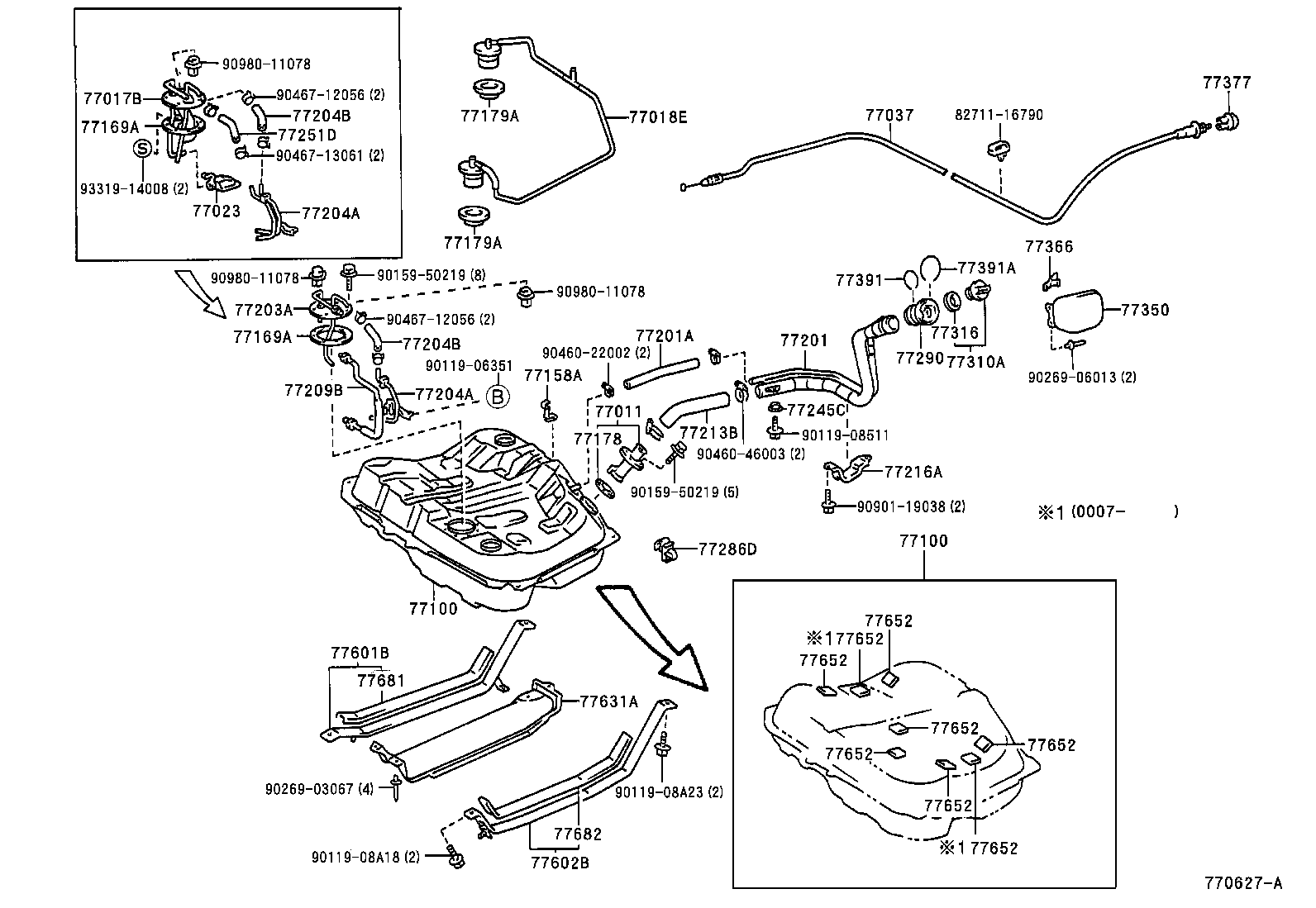 CARINA FF |  FUEL TANK TUBE