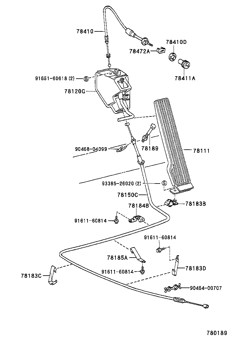  DYNA 200 TOYOACE G25 |  ACCELERATOR LINK