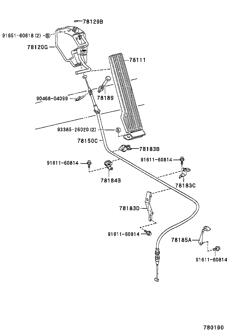  DYNA 200 TOYOACE G25 |  ACCELERATOR LINK