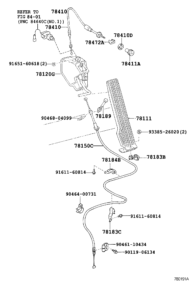  DYNA 200 TOYOACE G25 |  ACCELERATOR LINK
