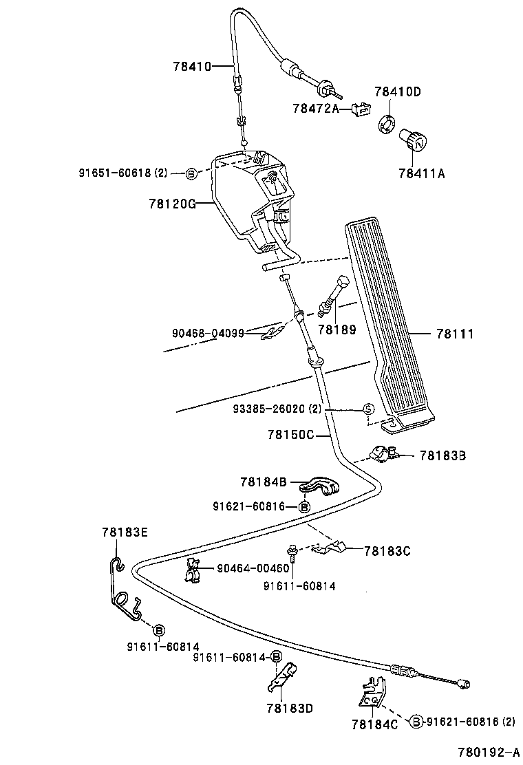  DYNA 200 TOYOACE G25 |  ACCELERATOR LINK