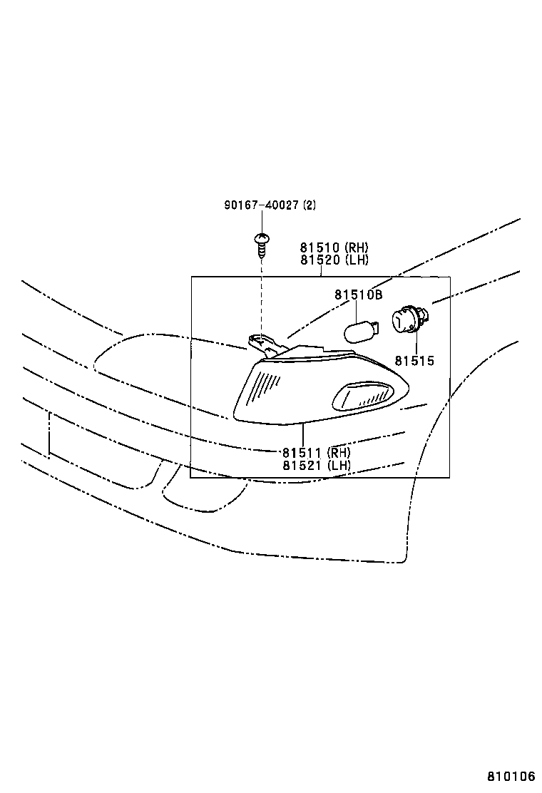  CARINA FF |  FRONT TURN SIGNAL LAMP