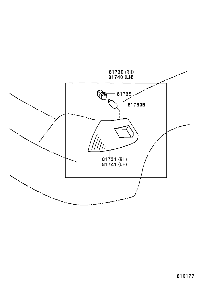  MARK 2 |  SIDE TURN SIGNAL LAMP OUTER MIRROR LAMP
