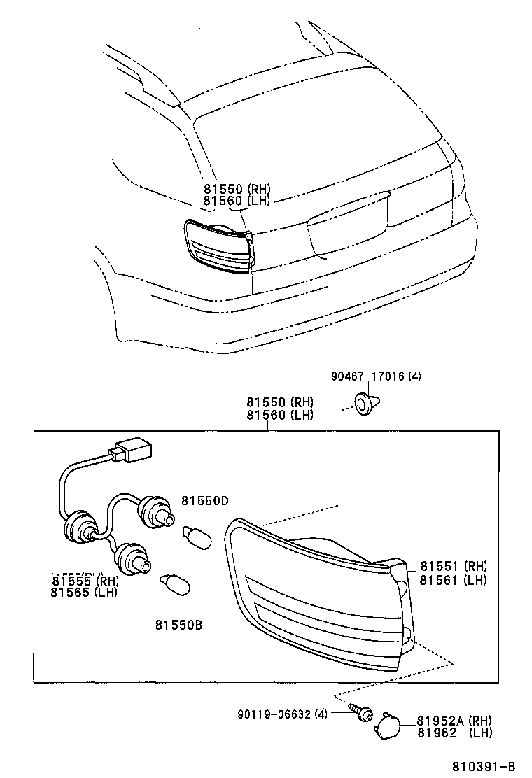  MARK 2 WG |  REAR COMBINATION LAMP