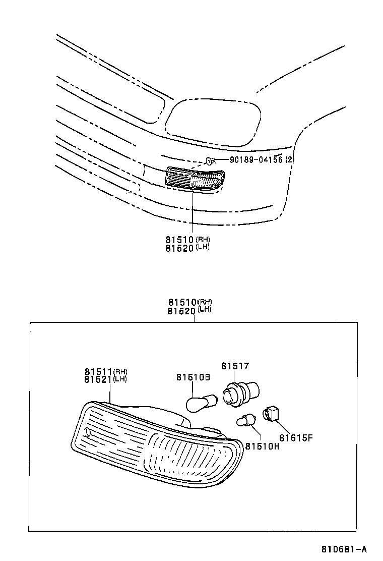  RAV4 |  FRONT TURN SIGNAL LAMP