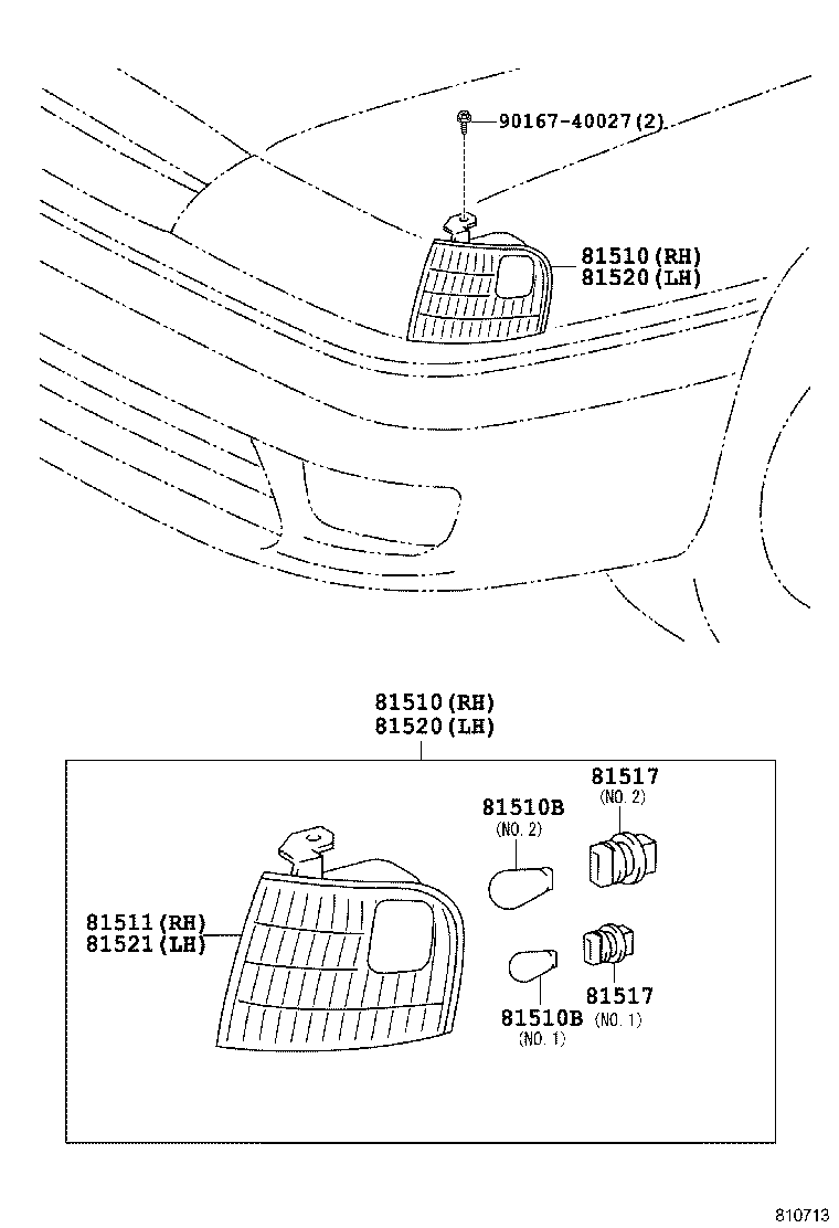  AVALON |  FRONT TURN SIGNAL LAMP