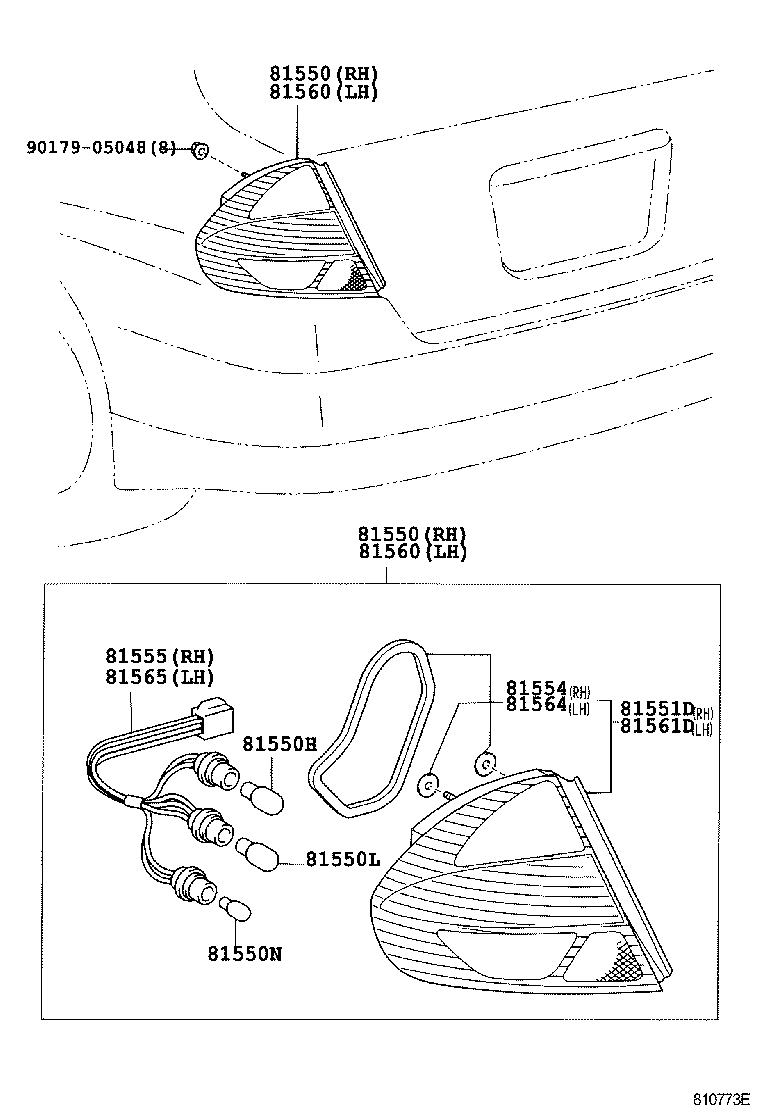  PRIUS |  REAR COMBINATION LAMP