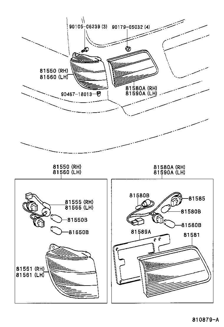  CALDINA |  REAR COMBINATION LAMP