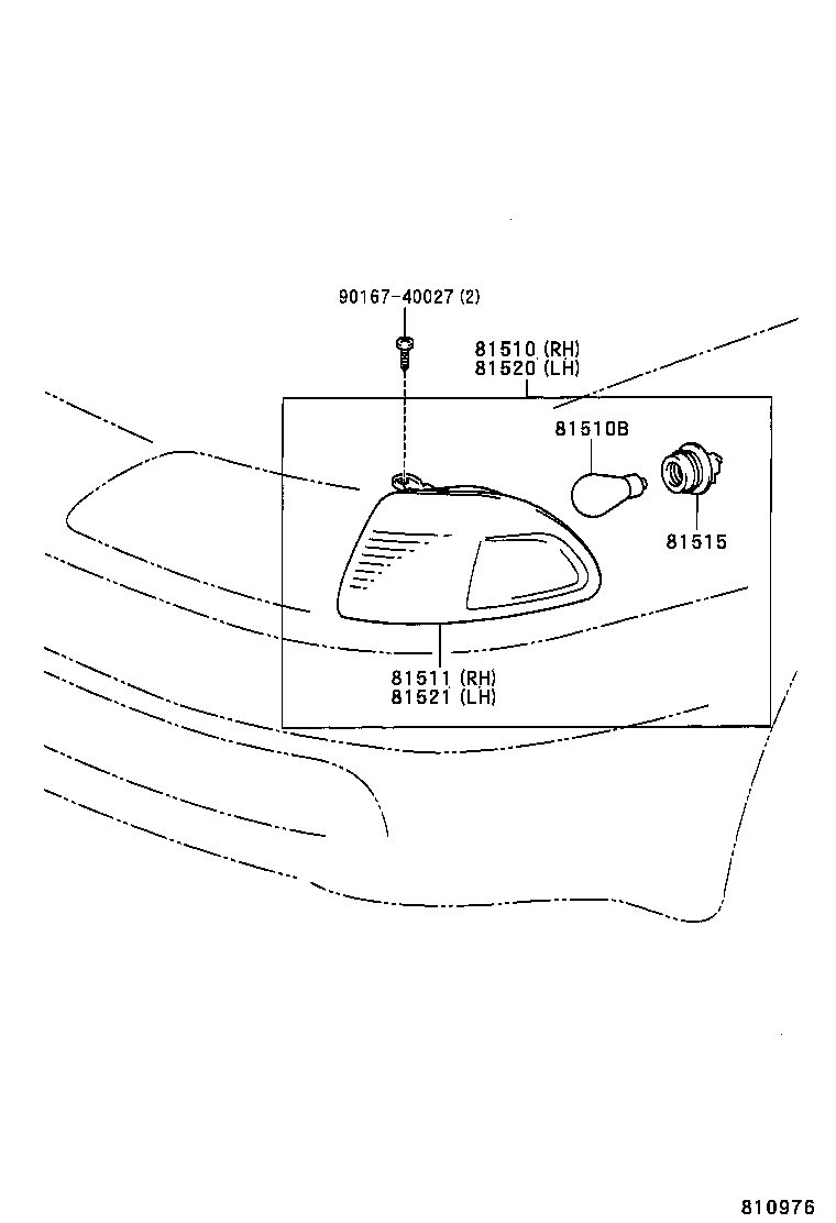  CARINA FF |  FRONT TURN SIGNAL LAMP