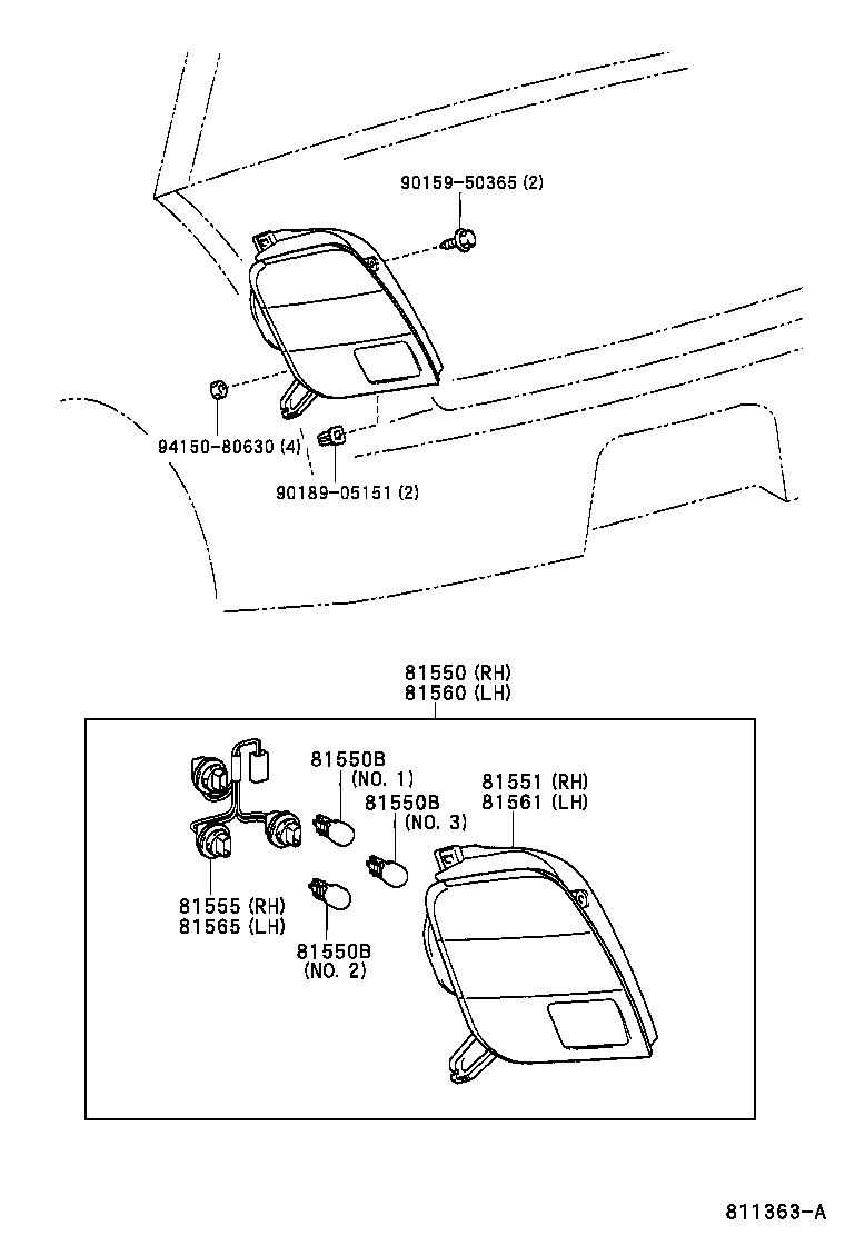  WILL VI |  REAR COMBINATION LAMP
