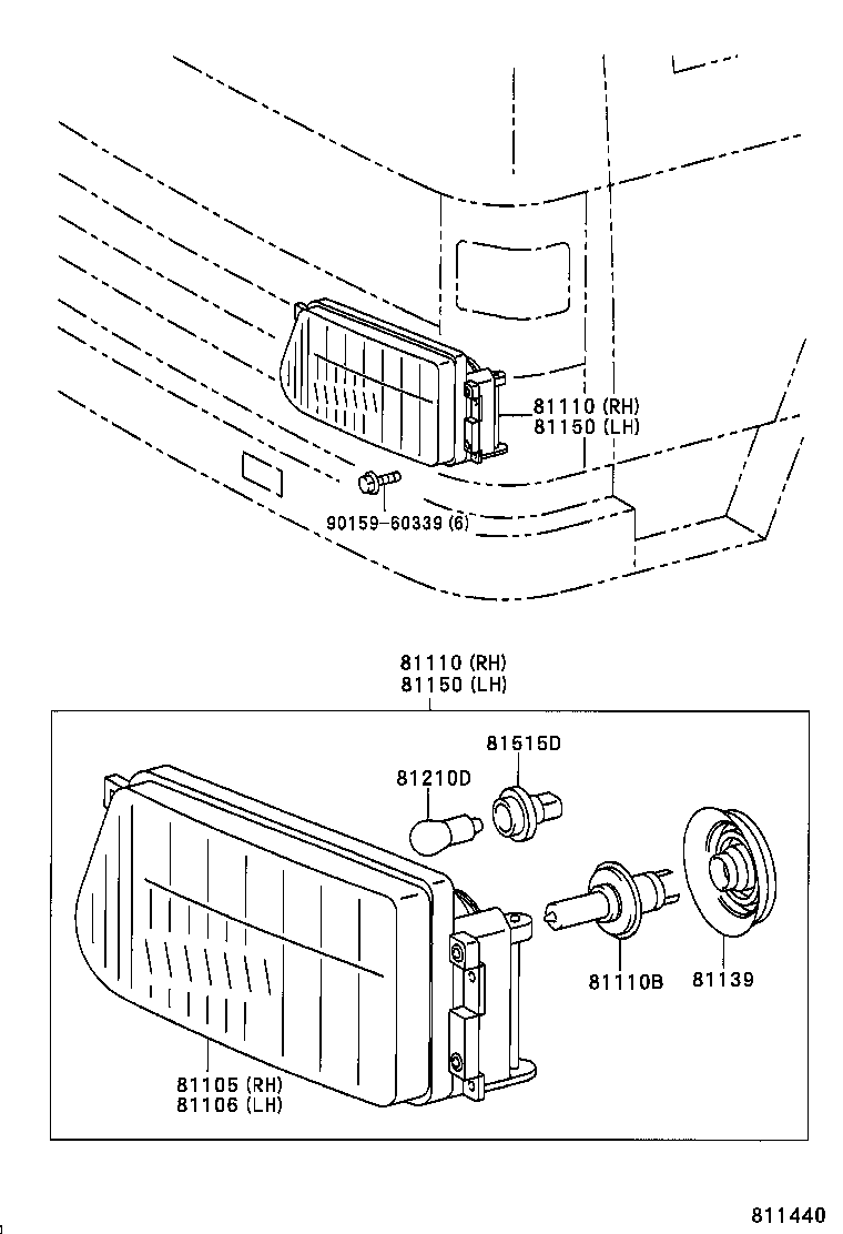  DYNA 200 TOYOACE G25 |  HEADLAMP