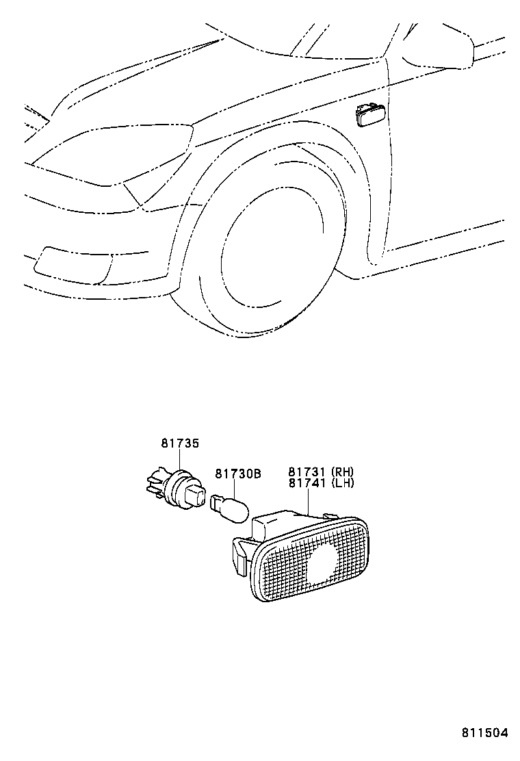  OPA |  SIDE TURN SIGNAL LAMP OUTER MIRROR LAMP