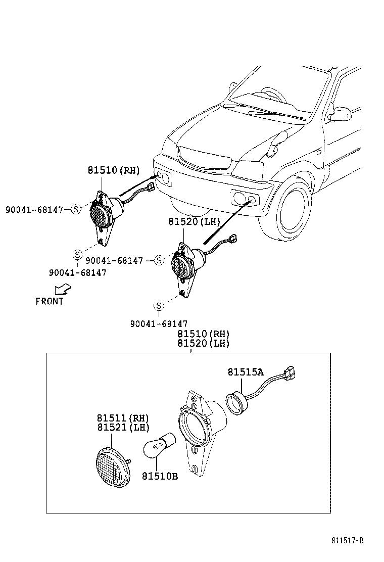  CAMI |  FRONT TURN SIGNAL LAMP