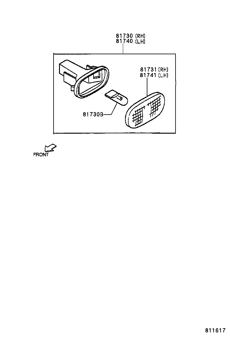  SPARKY |  SIDE TURN SIGNAL LAMP OUTER MIRROR LAMP