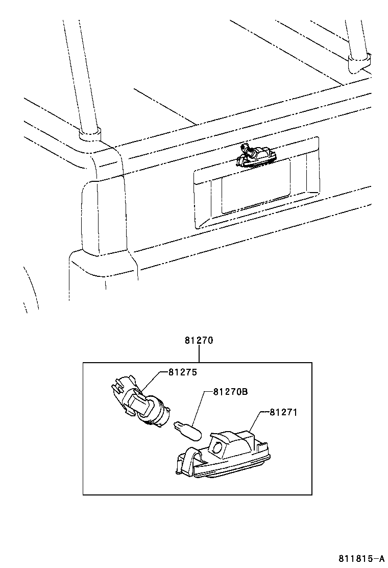  BB OPEN DECK |  REAR LICENSE PLATE LAMP