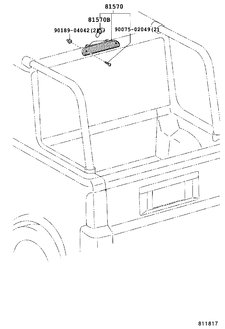  BB OPEN DECK |  CENTER STOP LAMP