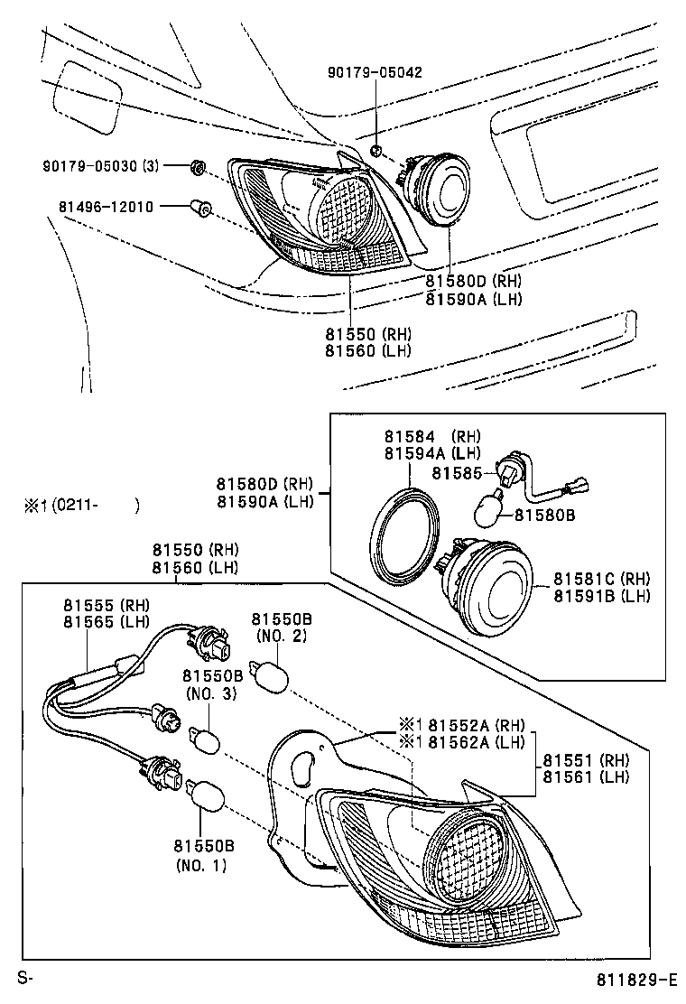  ALTEZZA ALTEZZA GITA |  REAR COMBINATION LAMP
