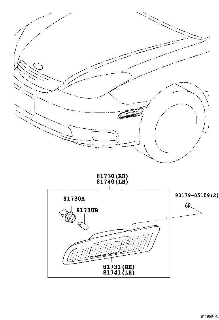  WINDOM |  SIDE TURN SIGNAL LAMP OUTER MIRROR LAMP