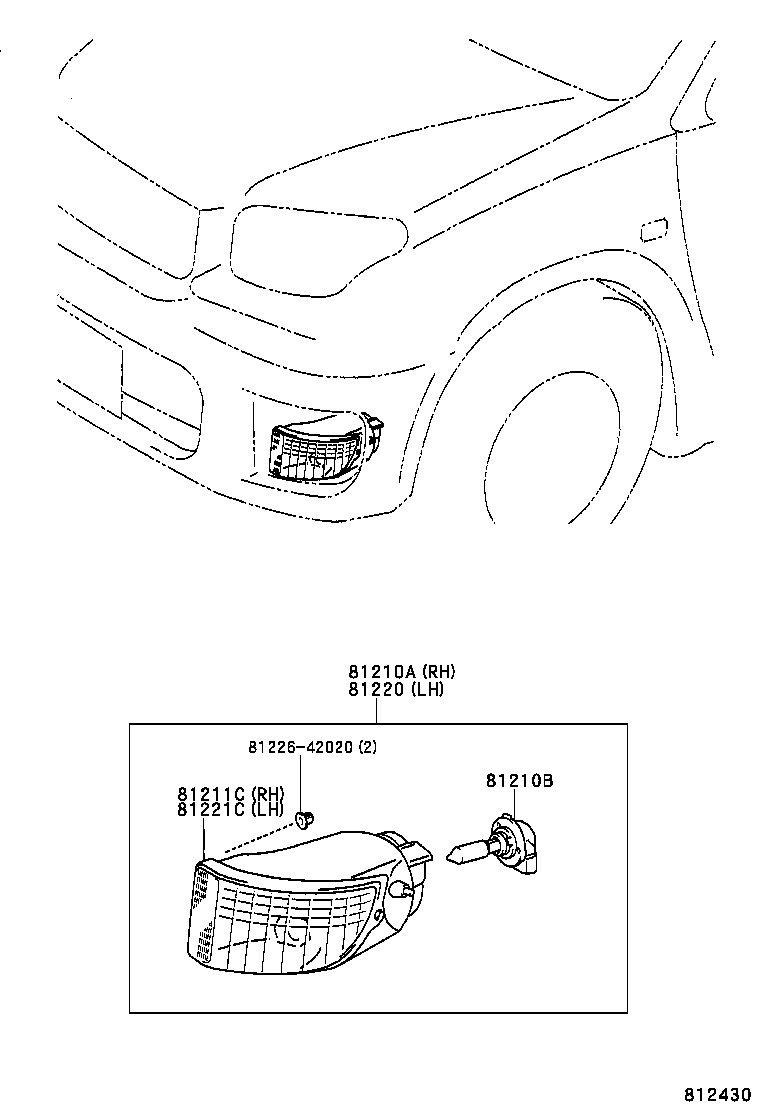  RAV4 J L |  FOG LAMP