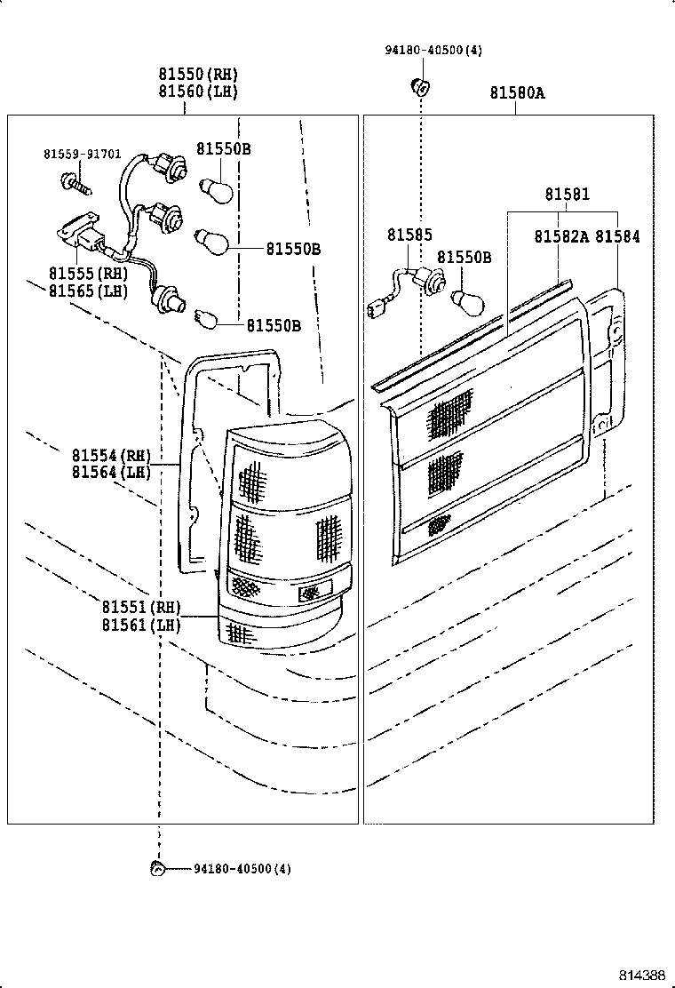  CROWN |  REAR COMBINATION LAMP