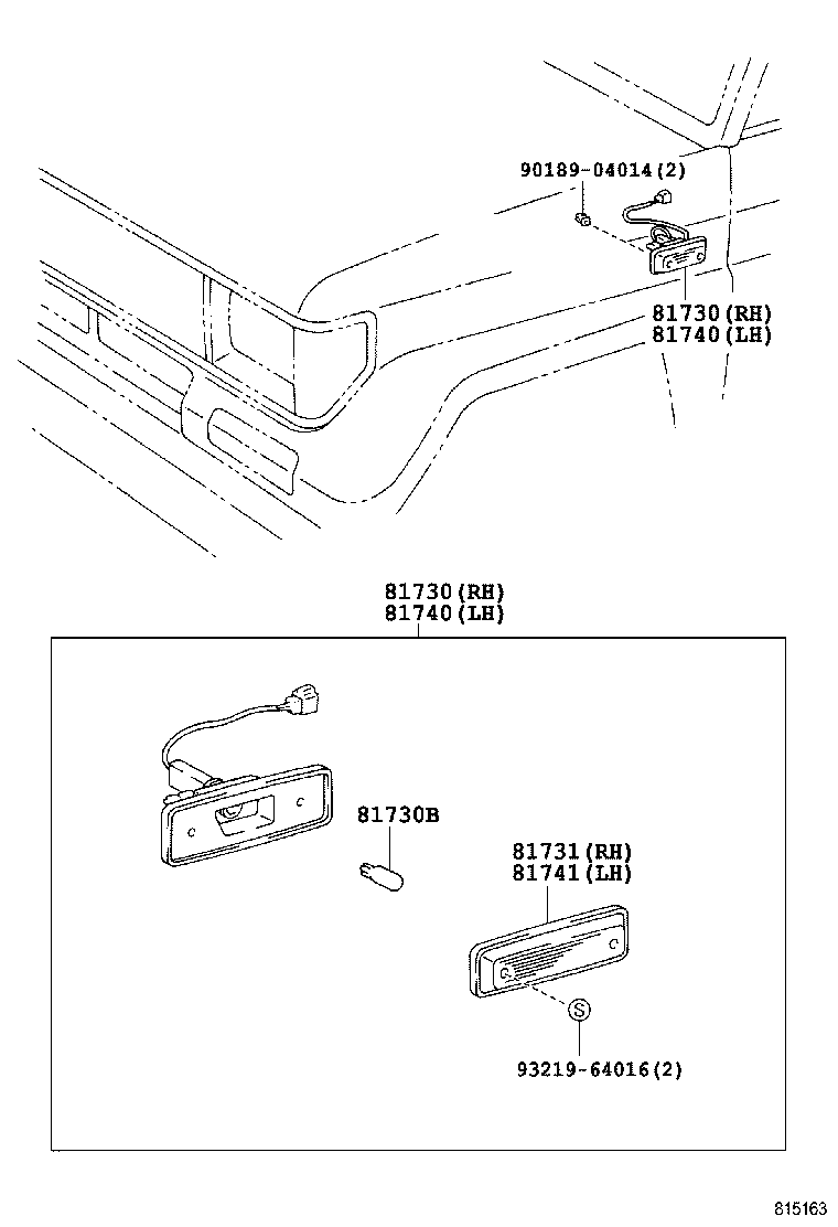  LAND CRUISER S T H T |  SIDE TURN SIGNAL LAMP OUTER MIRROR LAMP