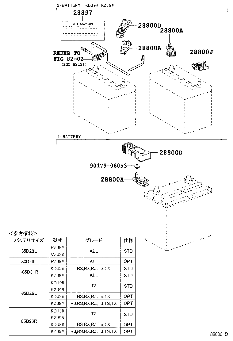  LAND CRUISER PRADO |  BATTERY BATTERY CABLE