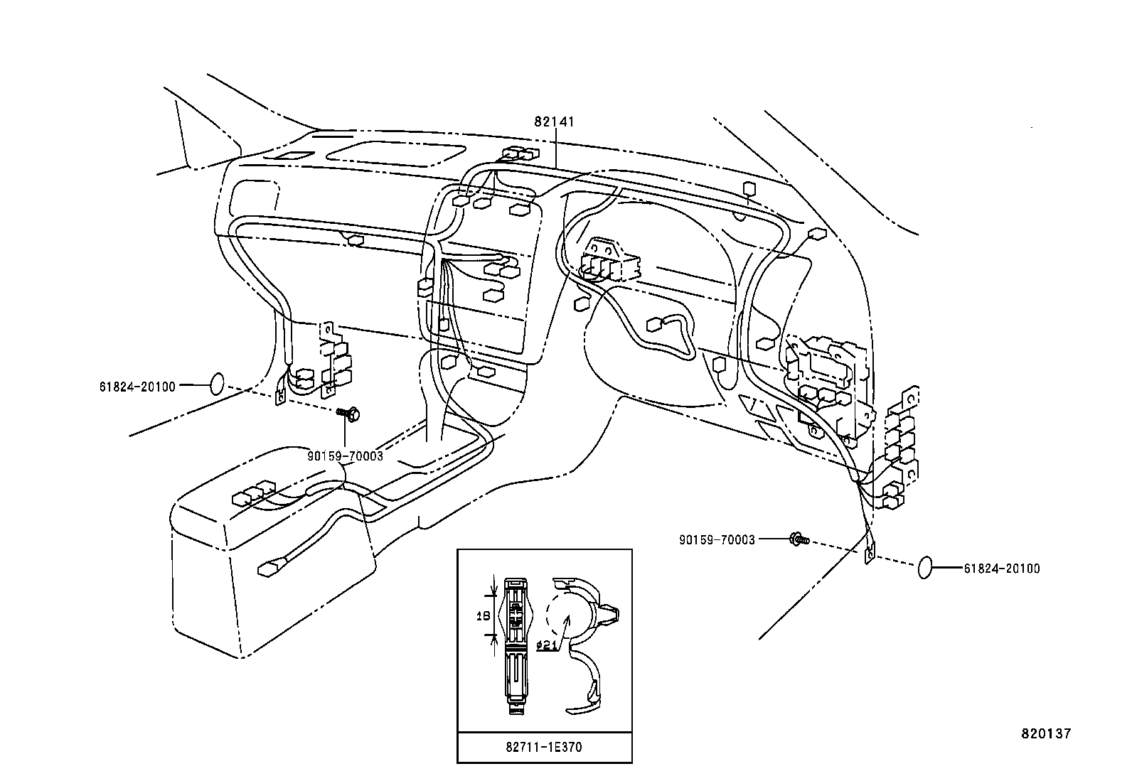  CARINA FF |  WIRING CLAMP
