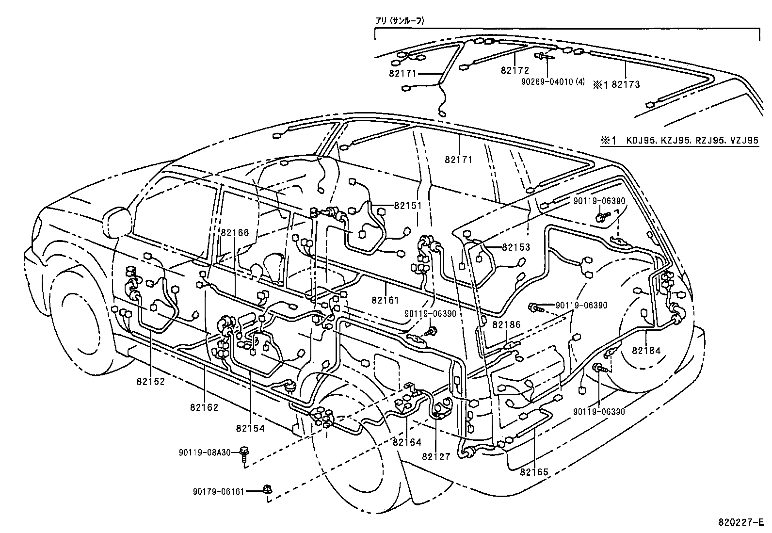  LAND CRUISER PRADO |  WIRING CLAMP