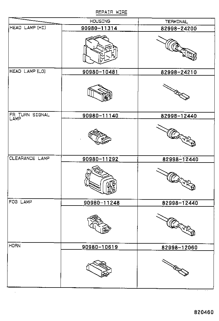  LVN CRE TRN MRN |  WIRING CLAMP