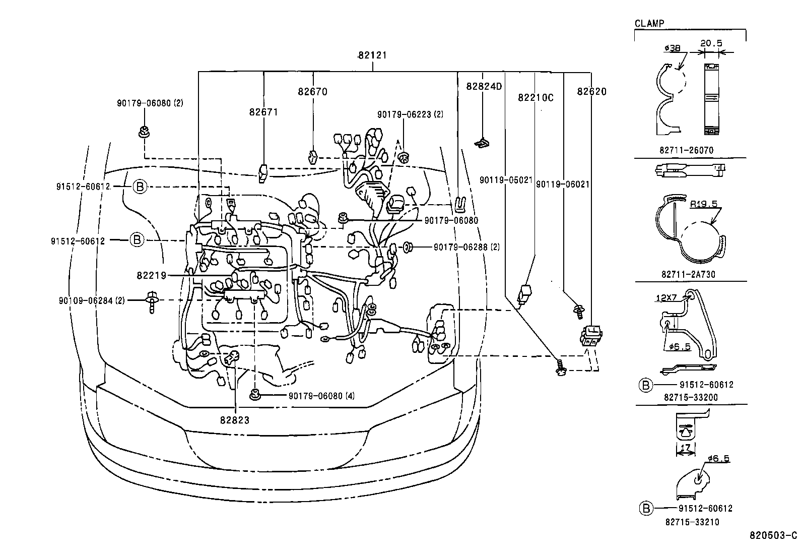  AVALON |  WIRING CLAMP
