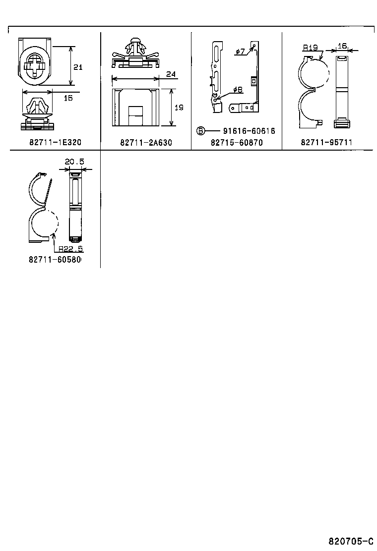  LAND CRUISER PRADO |  WIRING CLAMP