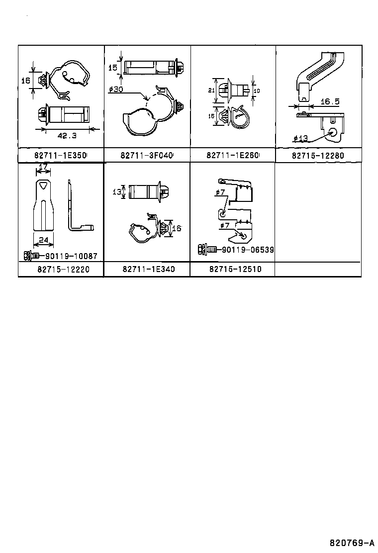  LEVIN TRUENO |  WIRING CLAMP