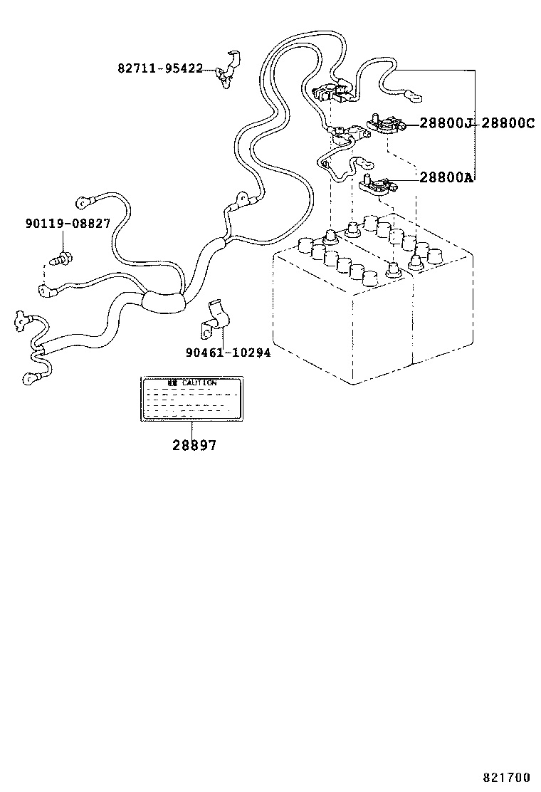  DYNA 200 TOYOACE G25 |  BATTERY BATTERY CABLE