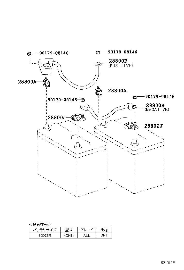  GRANVIA GRAND HIACE |  BATTERY BATTERY CABLE